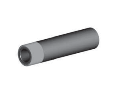 BP200 SiAlON Long Venturi Nozzle 1" Entry, 1-1/4" Zinc Alloy Thread 7/16"