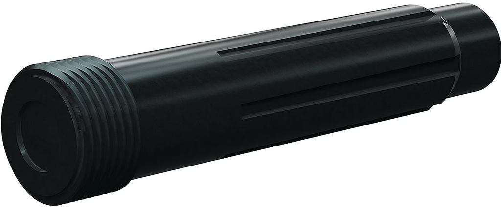 BP200 SiAlON Long Vent Nozz 1" Entry, 50MM Polyuret Thread 5/16"