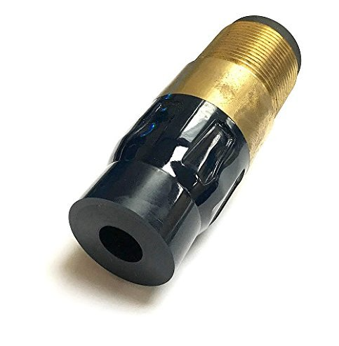 Silicon Carbide Nozzle 1" Entry, 1-1/4" Zinc Alloy Thread  Polyurethane Jacket 7/16"