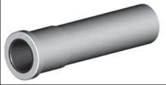 Tungsten Carbide Wide Long Venturi Nozzle SERIES 1-1/4" Entry  2" Flanged Alumin Jacket 3/8"