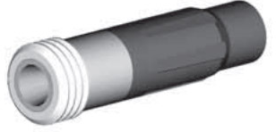 SN159-PZA BP200 SiAlON Wide Long Venturi Nozzle  Entry, 1-1/4" Zinc Alloy Thread  Polyuret Jacket 7/16"