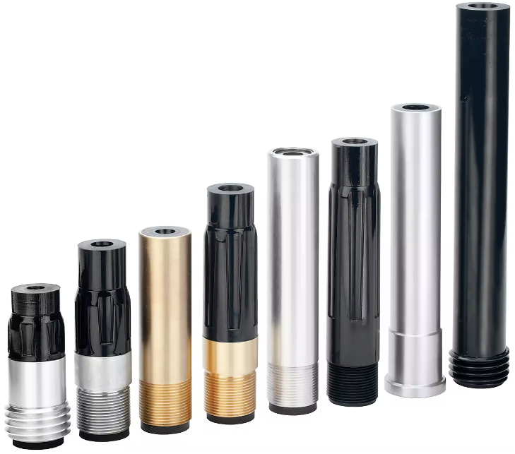 SN159-P BP200 SiAlON Wide Entry Long Venturi Nozzle 1-1/4" Entry, 50MM Alumin Thread  Polyuret Jacket 5/8"