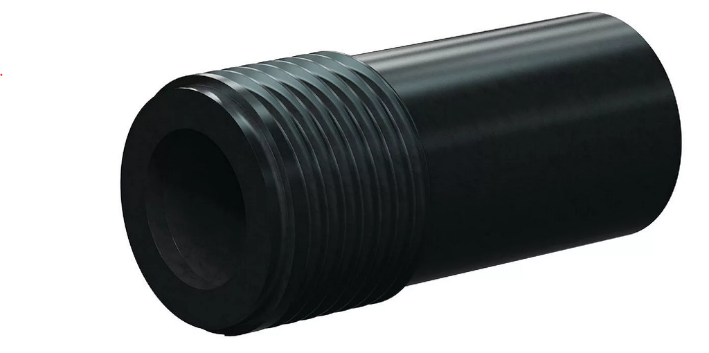 T121-AP Tungst Carbide Short Venturi Nozzle SERIES 1" Entry, 1-1/4" Thread, 3-3/8" Length  Polyuret Jacket 5/16"