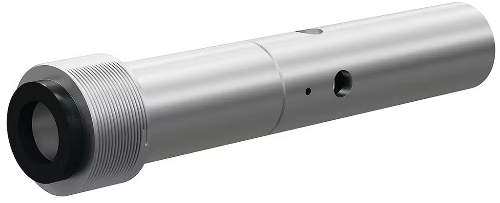 T125 Tungst Carbide Double Venturi Nozzle  SERIES 1" Entry, 1-1/4" Alum Thread Alum and Steel Jacket 3/8"