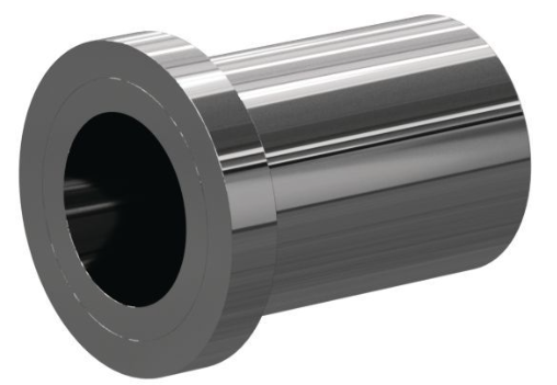 T198 Tungs Carb Straight Bore Flanged Insert SERIES 1-1/8" Flange x 1-3/8" Length 3/8"