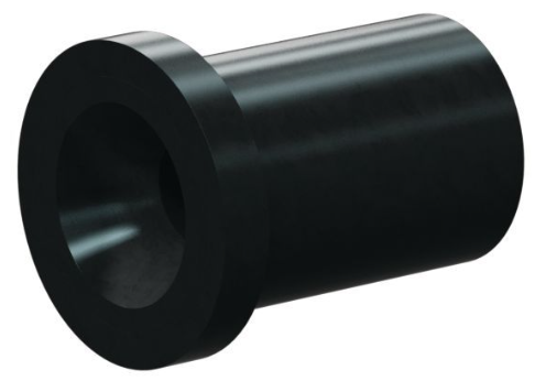 S198 Boron Carbide Straight Bore Insert SERIES 1-1/8" Flange x 1-3/8" Length 1/2"