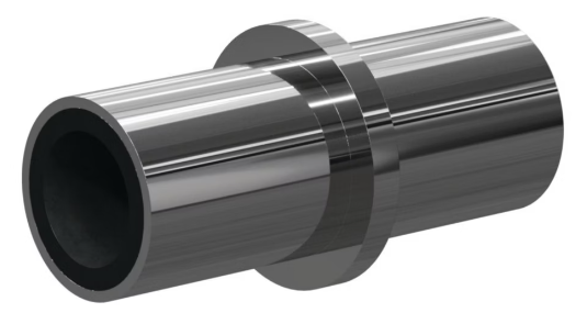 I Boron Carb Straight Bore 3/4" Entry SERIES Mid-Flange, 3" Length Steel Jack 7/16"