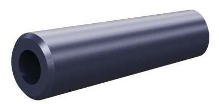 T045 Tungs Carb 45° Angle Nozzle SERIES 1-1/4" Brass Thread, Single Outlet 1/4"
