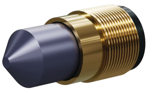 T090 Tungs Carb 90° Angle Nozzle SERIES 1-1/4" Brass Thread, Single Outlet 5/16"