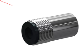 [B1505532] GV Boron Carbide Short Venturi Nozzle SERIES 1/2" Entry, 3/4" Steel Thread, 2-1/8" Length Steel Jacket 3/16"